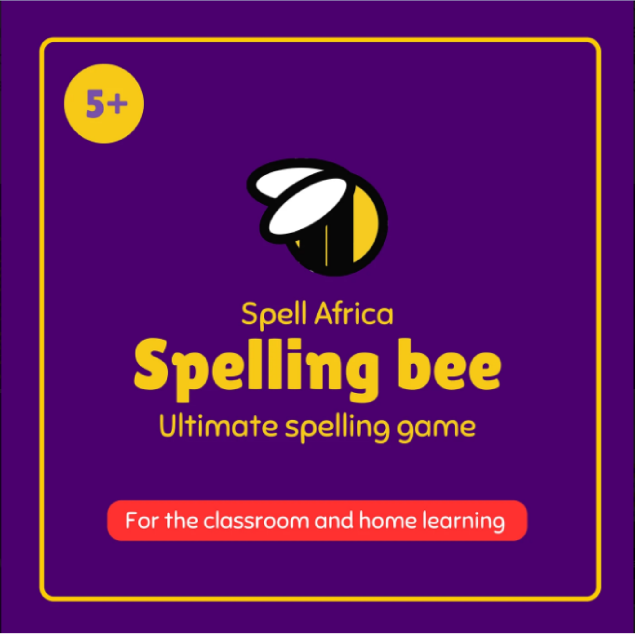 Spelling bee Africa board game